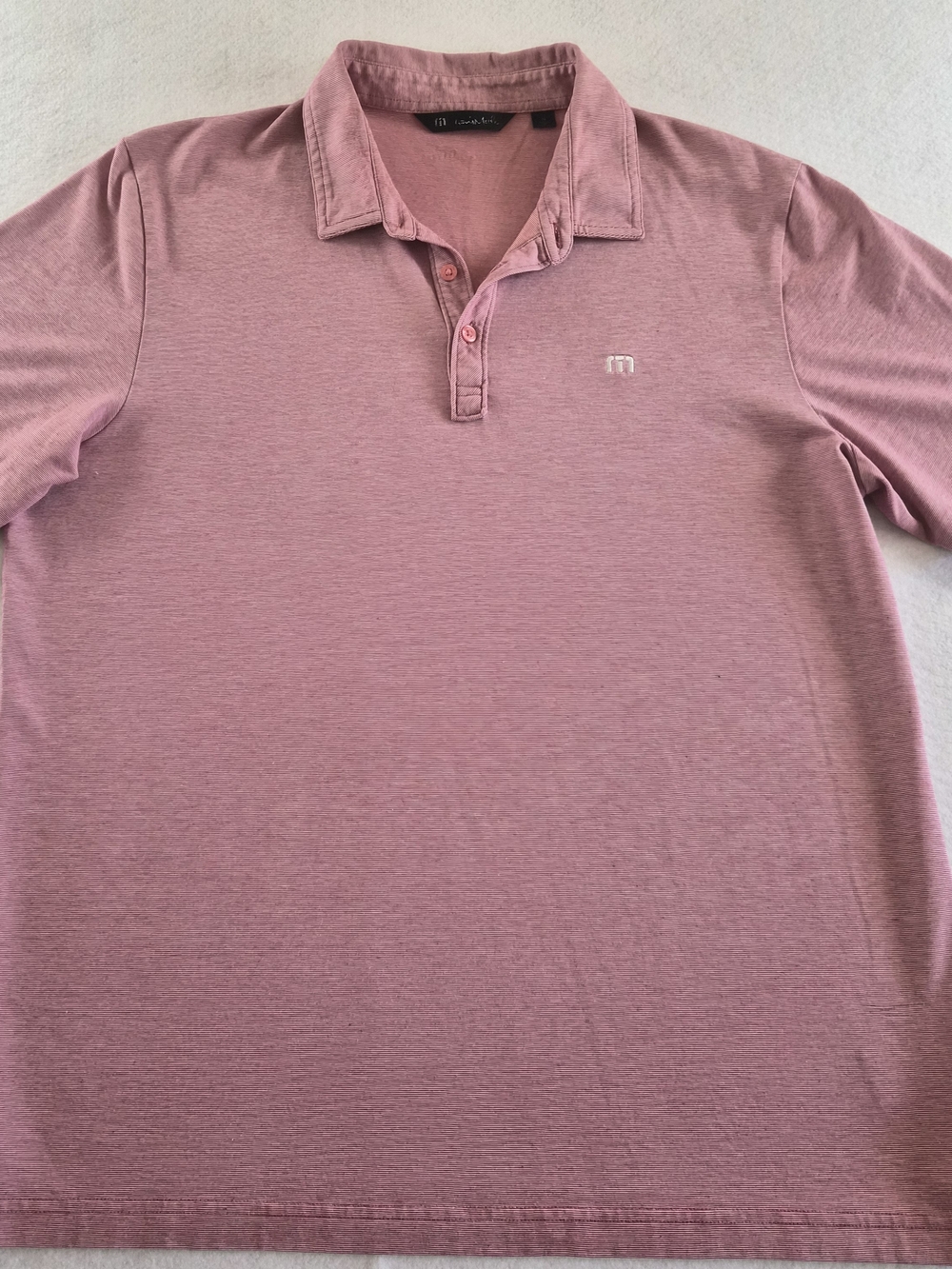 Men's Travis Mathew Rose Polo Shirt Size XL
